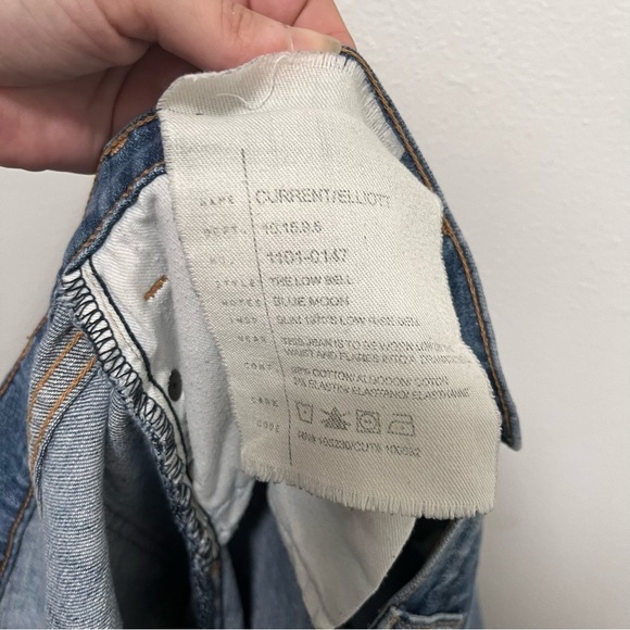 CURRENT ELLIOT The Low Bell Flare Jeans Size 31 - Picture 5 of 9